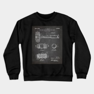 Judge Gavel Patent - Lawyer Art - Black Chalkboard Crewneck Sweatshirt